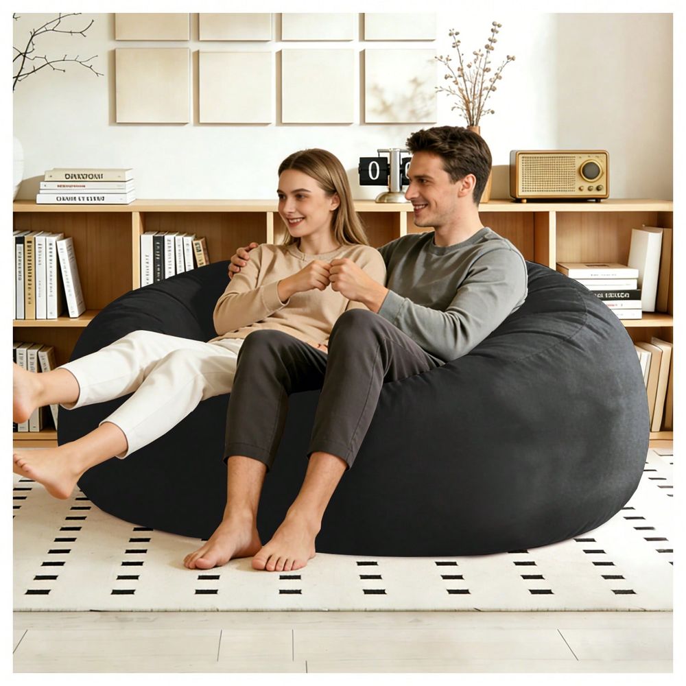 Outdoor Furniture Grey - เก้าอี้บีนแบ็กสีเทา ขนาด 4 ฟุต 5 ฟุต
