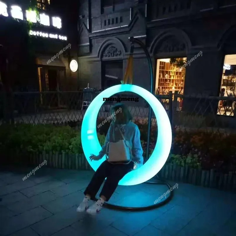 Outdoor Furniture Egg Chair - ไฟ LED สำหรับตกแต่งภายนอก วิลล่า เฟอร์นิเจอร์กลางแจ้งแบบ LED