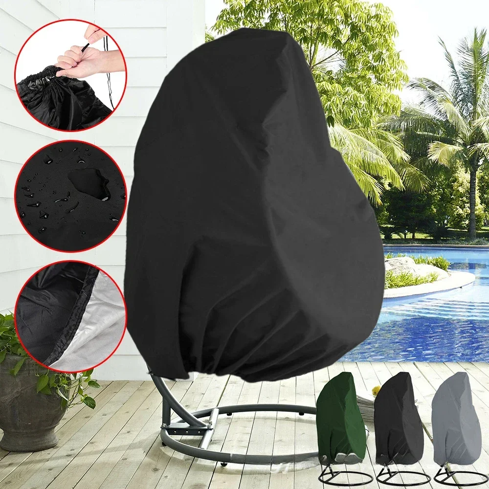Outdoor Furniture Egg Chair - ที่คลุมเก้าอี้แบบแขวนป้องกันรังสียูวีสำหรับสวนกลางแจ้งเก้าอี้ทรงไข่แกว่งกันน้ำได้ผ้าคลุมเฟอร์นิเจอร์
