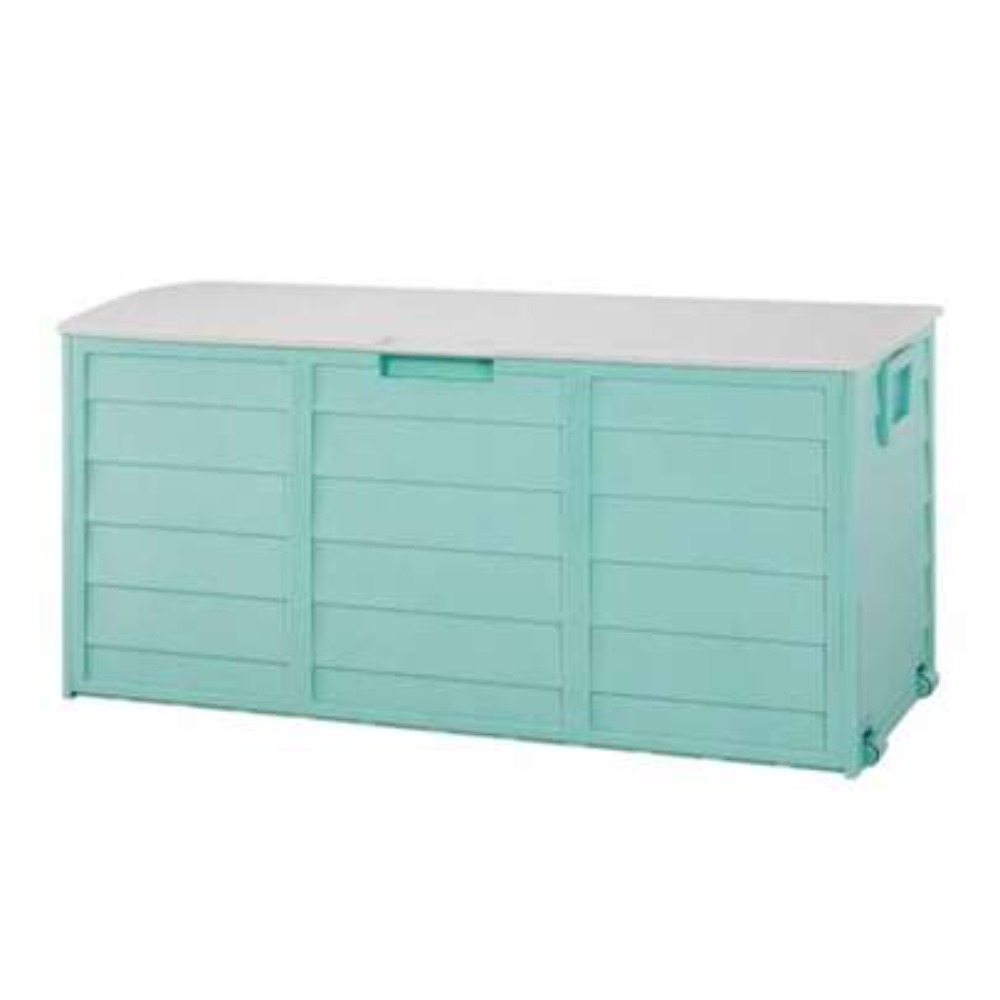 Outdoor Furniture With Storage - กล่องเก็บของขนาดใหญ่ 75 แกลลอน ทำจากเรซิน สำหรับใช้งานกลางแจ้ง พร้อมระบบล็อก