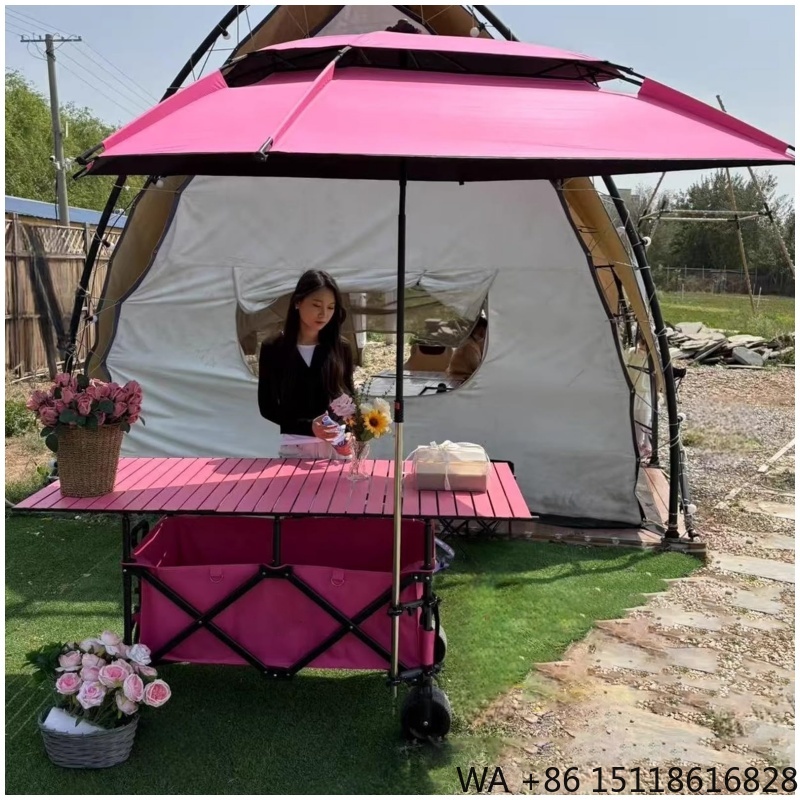 Outdoor Furniture Heavy Duty - รถเข็นพับได้คุณภาพสูง 420 ลิตร ปรับความสูงได้ 4 ระดับ