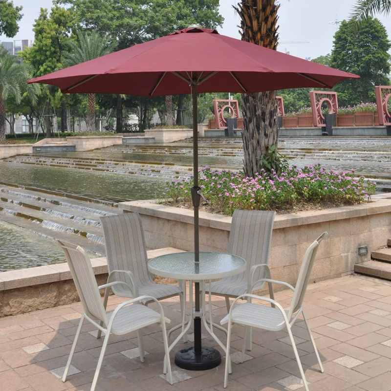 ร่มสนามแบบหมุนมือ ขนาดใหญ่ กัน - Outdoor Furniture Vendors บทวิจารณ์และราคา
