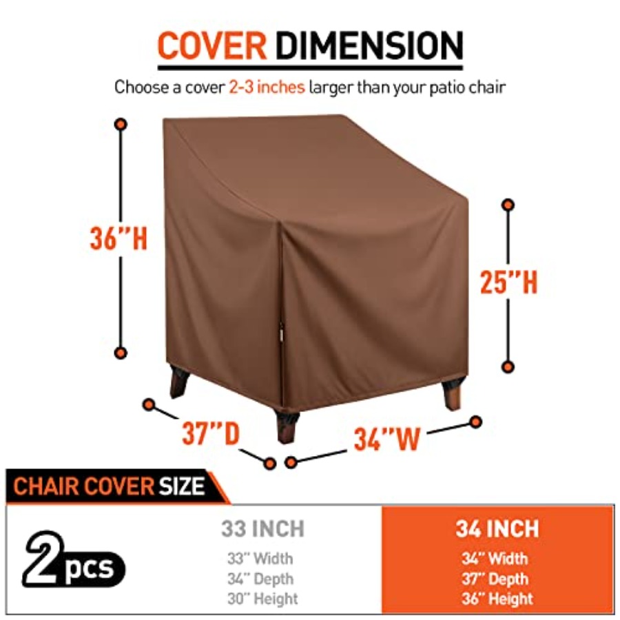 ผ้าคลุมเก้าอี้สนามกันน้ำ, ผ้าค - Outdoor Furniture Heavy Duty บทวิจารณ์และราคา