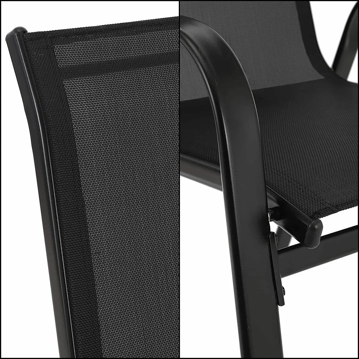 โลหะชุดเก้าอี้กลางแจ้งSTACKABL - Outdoor Furniture On Sale บทวิจารณ์และราคา