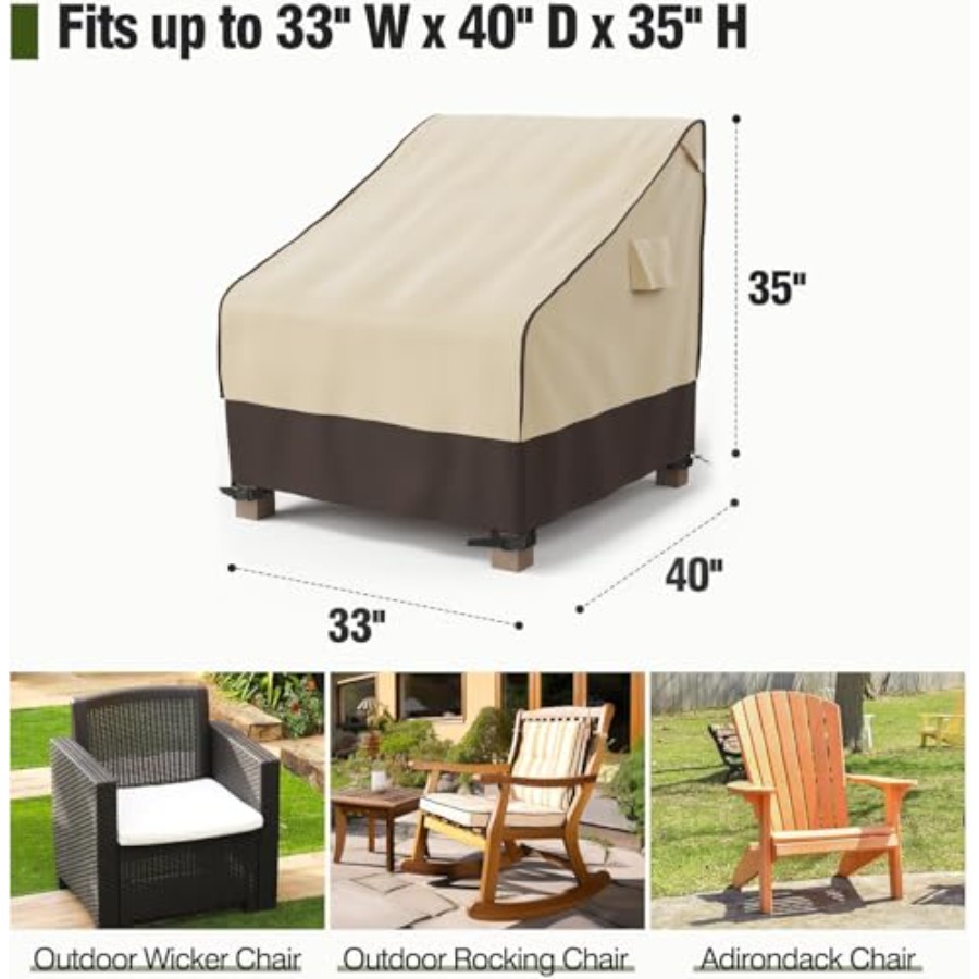 ผ้าคลุมเก้าอี้ลานบ้านกันน้ำ ทน - Outdoor Furniture Heavy Duty บทวิจารณ์และราคา