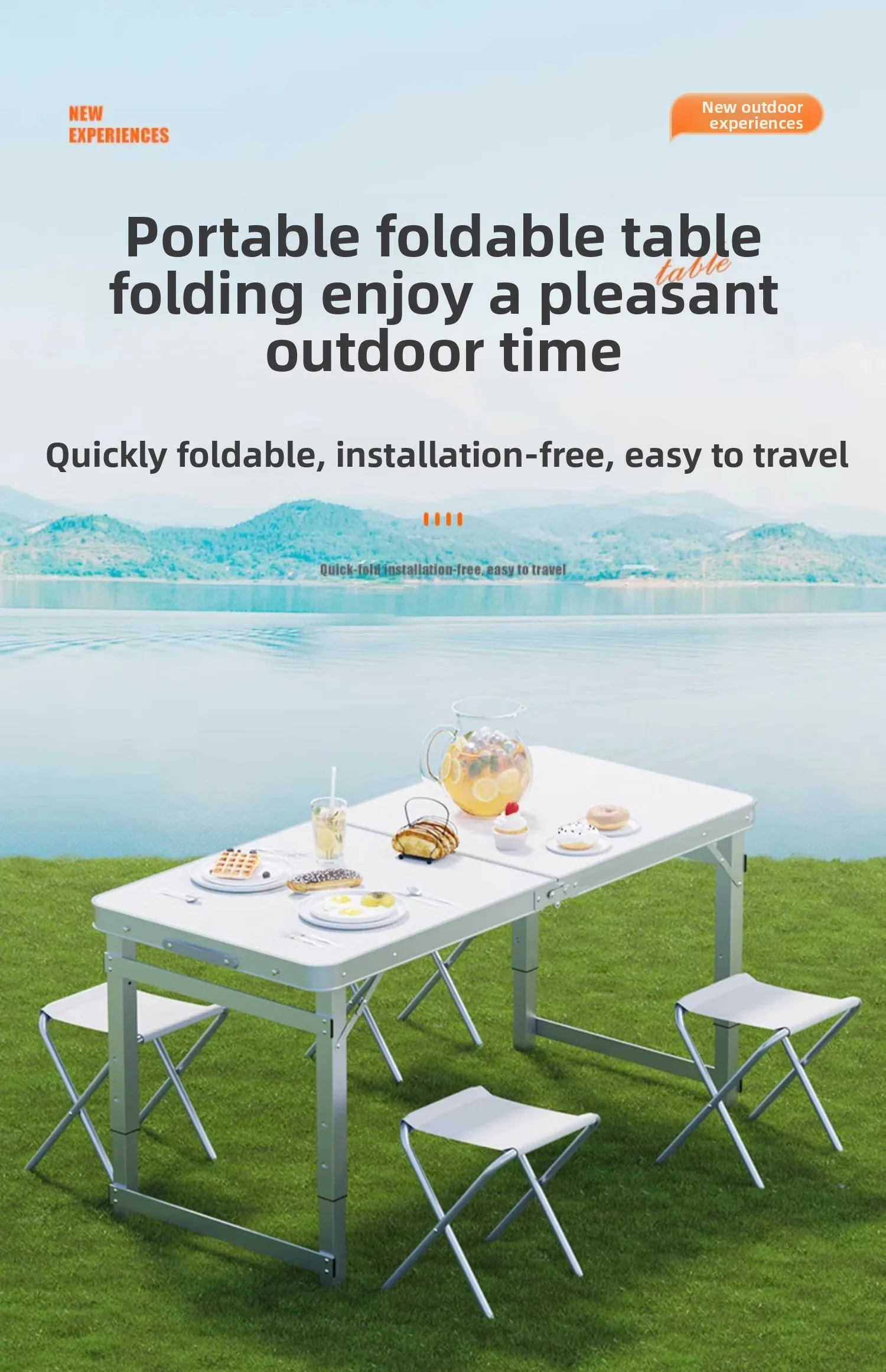 โต๊ะพับสำหรับพ่อค้าแม่ค้าริมทา - Outdoor Furniture Vendors บทวิจารณ์และราคา