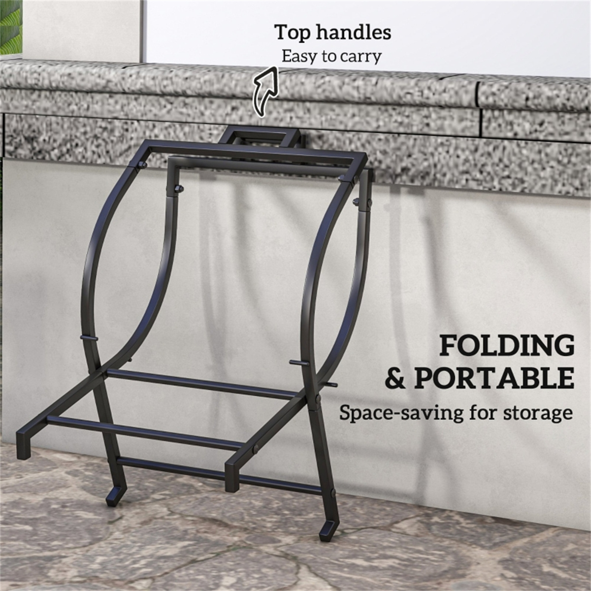 ชั้นวางฟืนสำหรับเฟอร์นิเจอร์กล - Outdoor Furniture Heavy Duty บทวิจารณ์และราคา