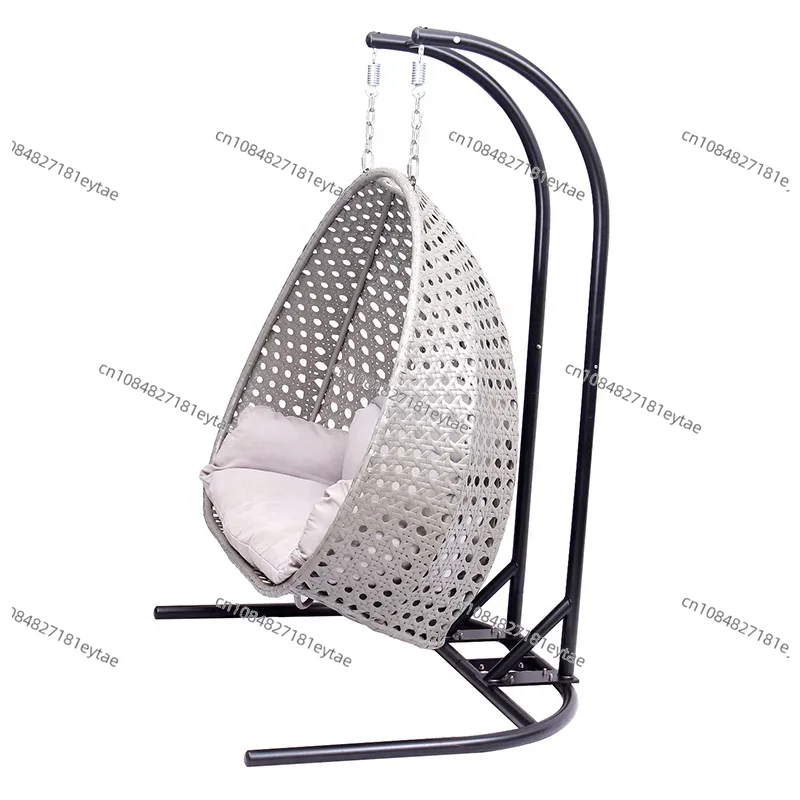 เก้าอี้หวายเทียมสีเทาแบบแขวนสำ - Outdoor Furniture Egg Chair บทวิจารณ์และราคา