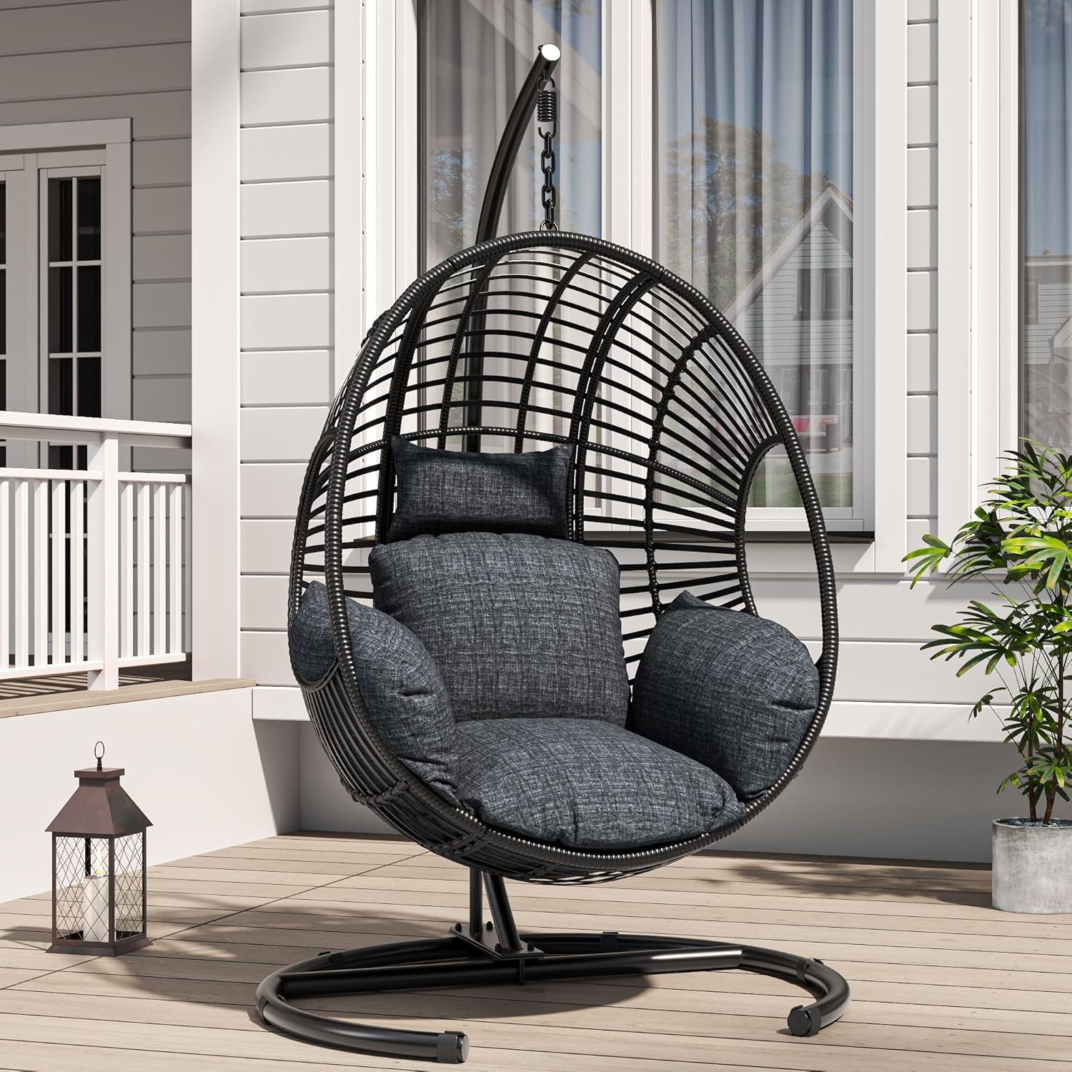 เก้าอี้ไข่แบบแกว่งสำหรับลานบ้า - Outdoor Furniture Egg Chair บทวิจารณ์และราคา