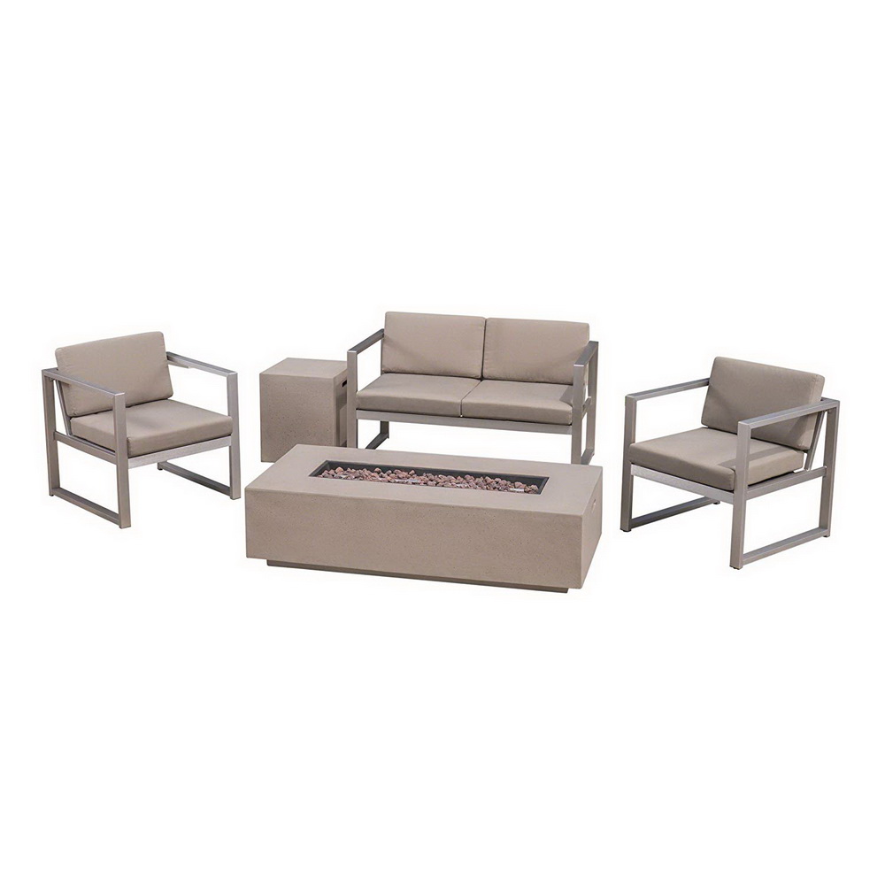 ชุดโซฟาอลูมิเนียมขัดเงาโค้งดีไ - Outdoor Furniture Used For Sale บทวิจารณ์และราคา