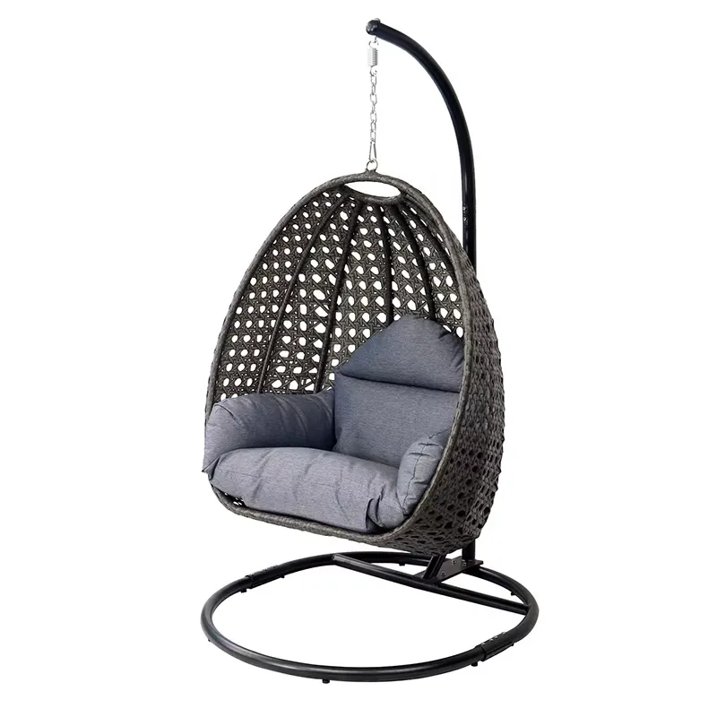 เก้าอี้หวายทรงไข่สีดำสำหรับระเ - Outdoor Furniture Egg Chair บทวิจารณ์และราคา