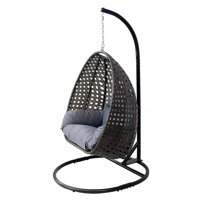 เก้าอี้หวายทรงไข่สีดำสำหรับระเ - Outdoor Furniture Egg Chair บทวิจารณ์และราคา