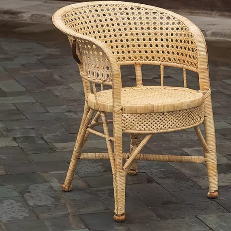 เก้าอี้หวายธรรมชาติทำมือสำหรับ - Outdoor Furniture Vintage บทวิจารณ์และราคา