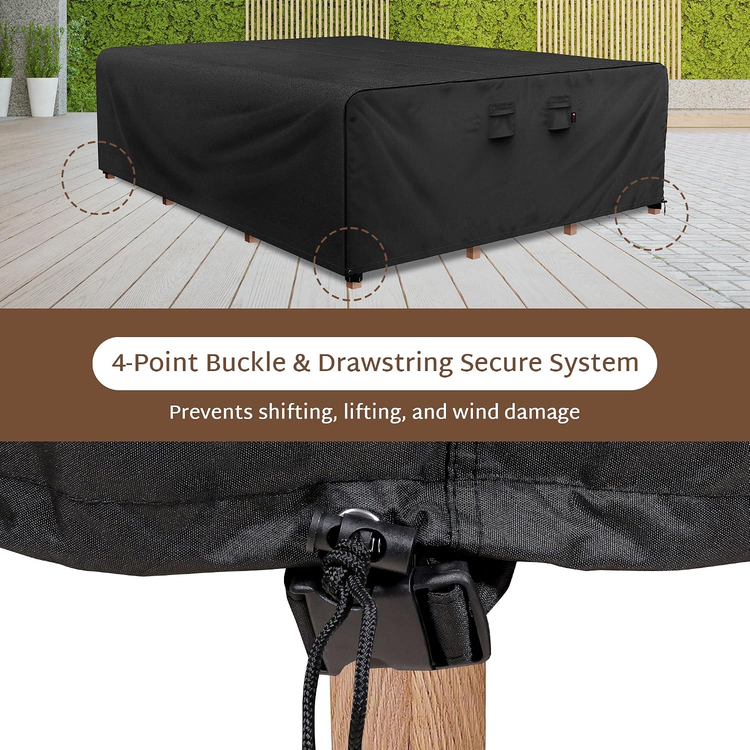 ผ้าคลุมโต๊ะกลางแจ้งแบบสี่เหลี่ - Outdoor Furniture Heavy Duty บทวิจารณ์และราคา