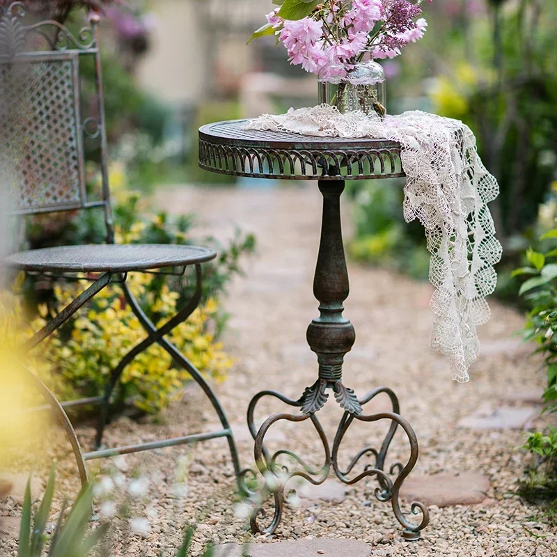 โต๊ะเหล็กสไตล์วินเทจยุโรปแบบพั - Outdoor Furniture Vintage บทวิจารณ์และราคา