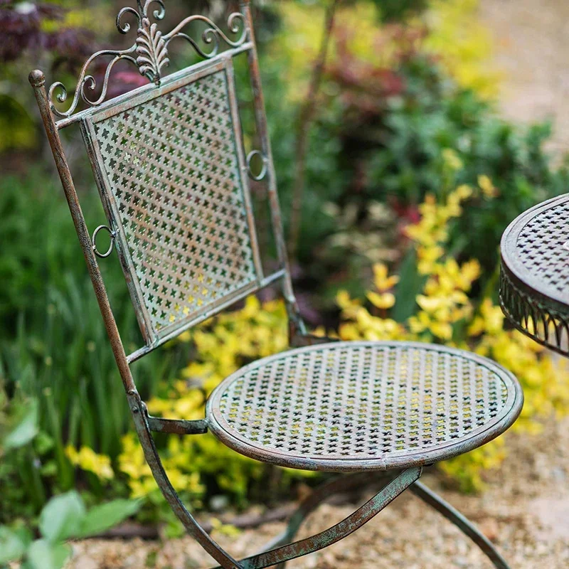 โต๊ะเหล็กสไตล์วินเทจยุโรปแบบพั - Outdoor Furniture Vintage บทวิจารณ์และราคา