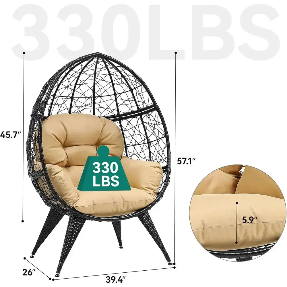 เก้าอี้ไข่หวายขนาดใหญ่พร้อมขาต - Outdoor Furniture Egg Chair บทวิจารณ์และราคา