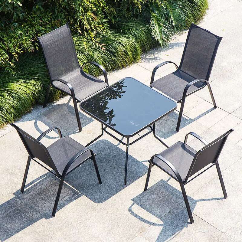 โมเดิร์นสูงเก้าอี้สวนNordicกัน - Outdoor Furniture On Sale บทวิจารณ์และราคา