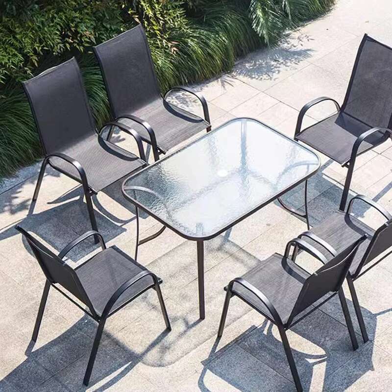 โมเดิร์นสูงเก้าอี้สวนNordicกัน - Outdoor Furniture On Sale บทวิจารณ์และราคา
