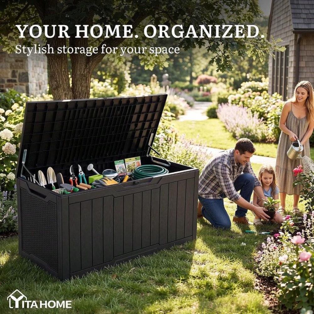 กล่องเก็บของกลางแจ้งขนาดใหญ่ 1 - Outdoor Furniture With Storage บทวิจารณ์และราคา