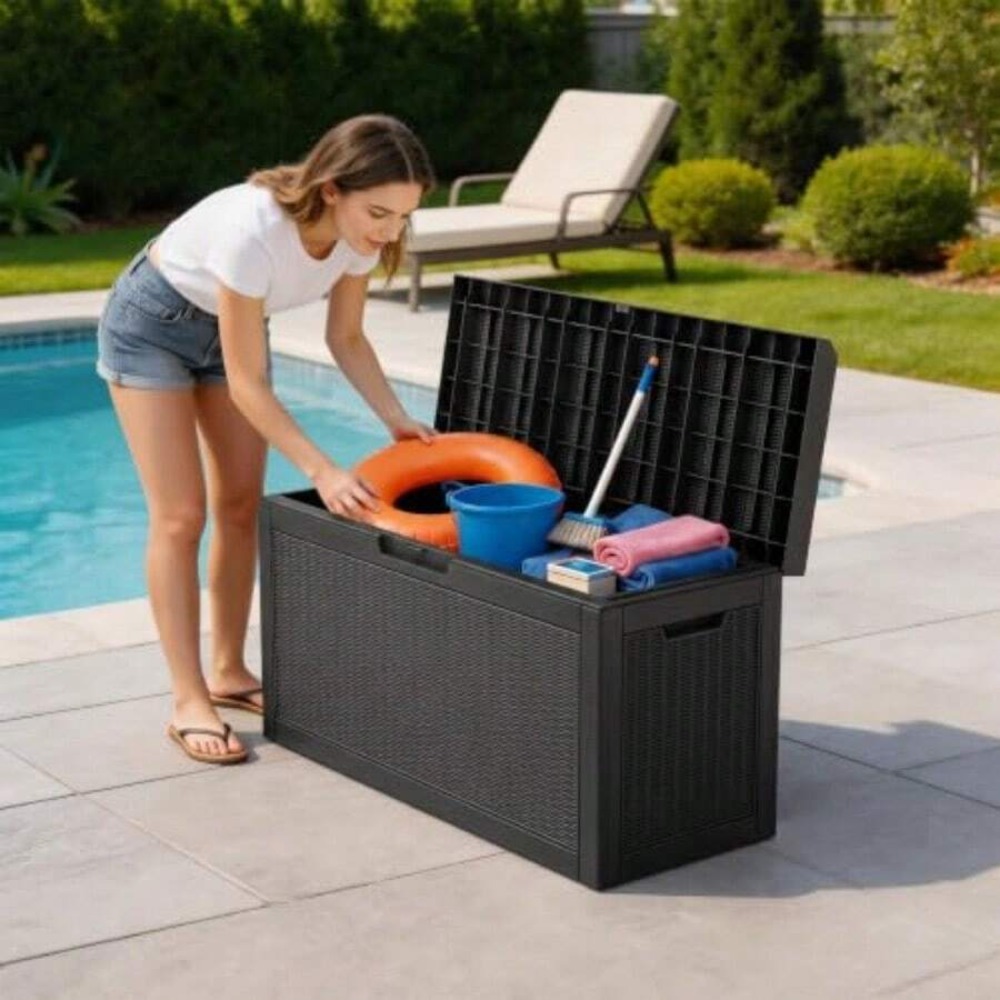 กล่องเก็บของกลางแจ้ง กล่องเก็บ - Outdoor Furniture With Storage บทวิจารณ์และราคา