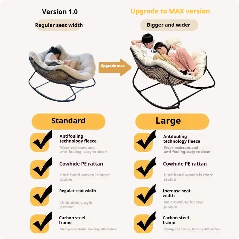 เก้าอี้โยกกลางแจ้ง เก้าอี้หวาย - Outdoor Furniture Egg Chair บทวิจารณ์และราคา