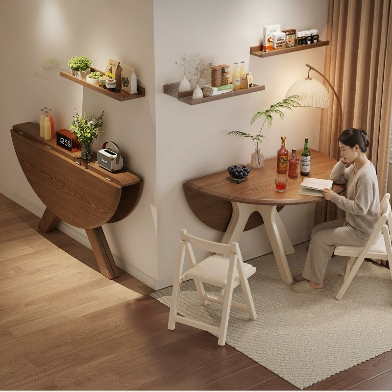 โต๊ะอาหารทรงกลมพับได้ ทำจากไม้ - Outdoor Furniture Vintage บทวิจารณ์และราคา