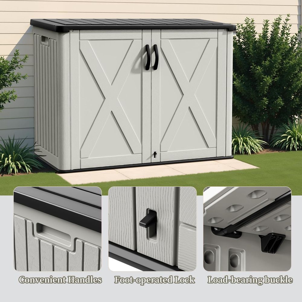 ตู้เก็บของกลางแจ้งขนาด 26 คิว  - Outdoor Furniture With Storage บทวิจารณ์และราคา