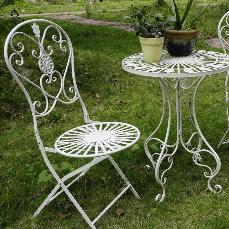 โต๊ะเหล็กและเก้าอี้สไตล์วินเทจ - Outdoor Furniture Vintage บทวิจารณ์และราคา