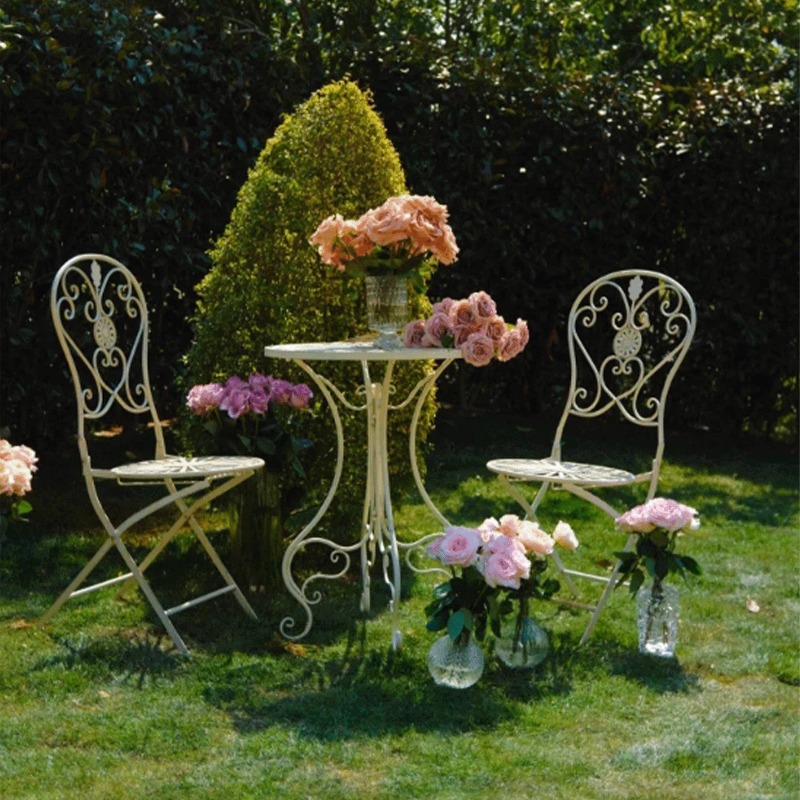 โต๊ะเหล็กและเก้าอี้สไตล์วินเทจ - Outdoor Furniture Vintage บทวิจารณ์และราคา