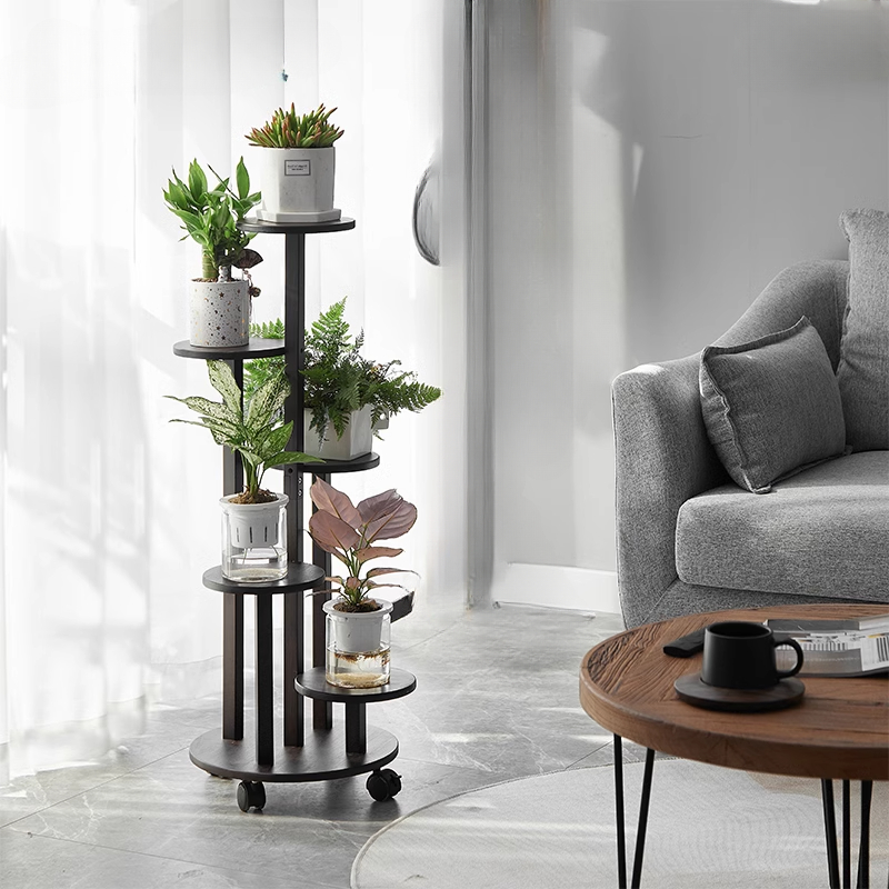 ไม้ไผ่ยืนล้อ Multi-Tier ชั้นวา - Outdoor Furniture On Sale บทวิจารณ์และราคา