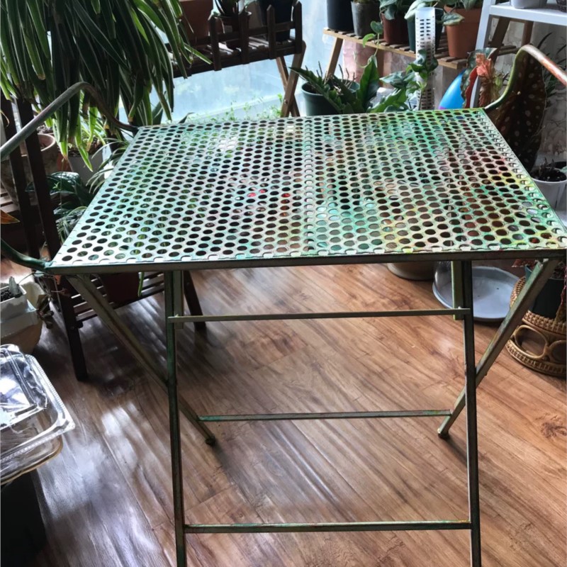 ชุดเก้าอี้เหล็กดัดวินเทจแบบพับ - Outdoor Furniture Vintage บทวิจารณ์และราคา