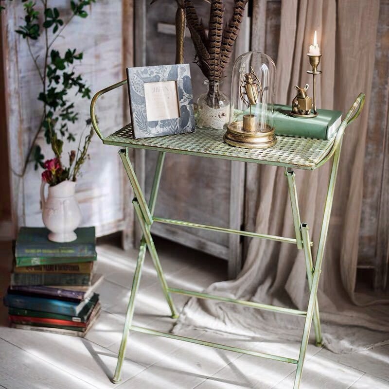 ชุดเก้าอี้เหล็กดัดวินเทจแบบพับ - Outdoor Furniture Vintage บทวิจารณ์และราคา