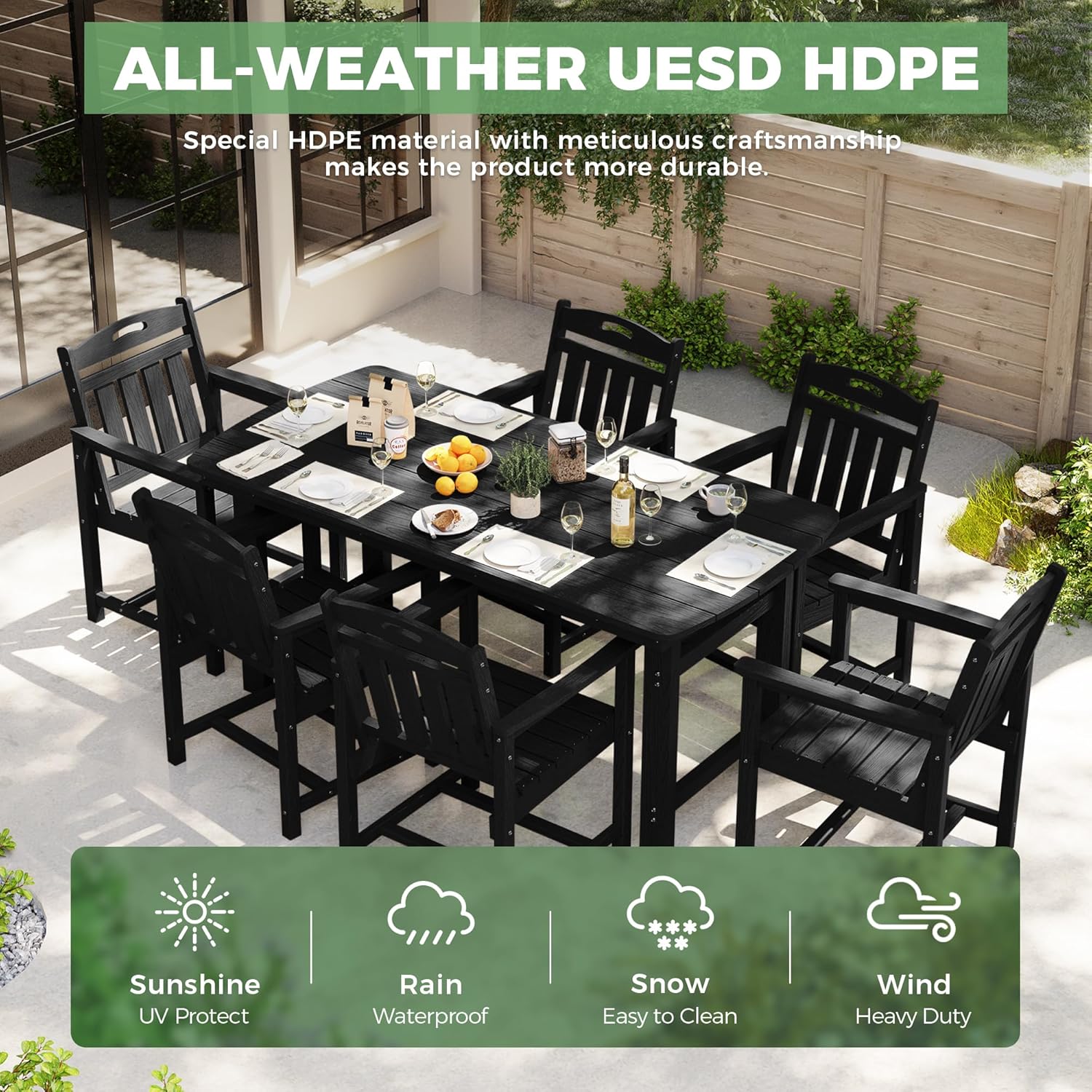 ชุดโต๊ะรับประทานอาหารกลางแจ้ง  - Outdoor Furniture On Sale บทวิจารณ์และราคา