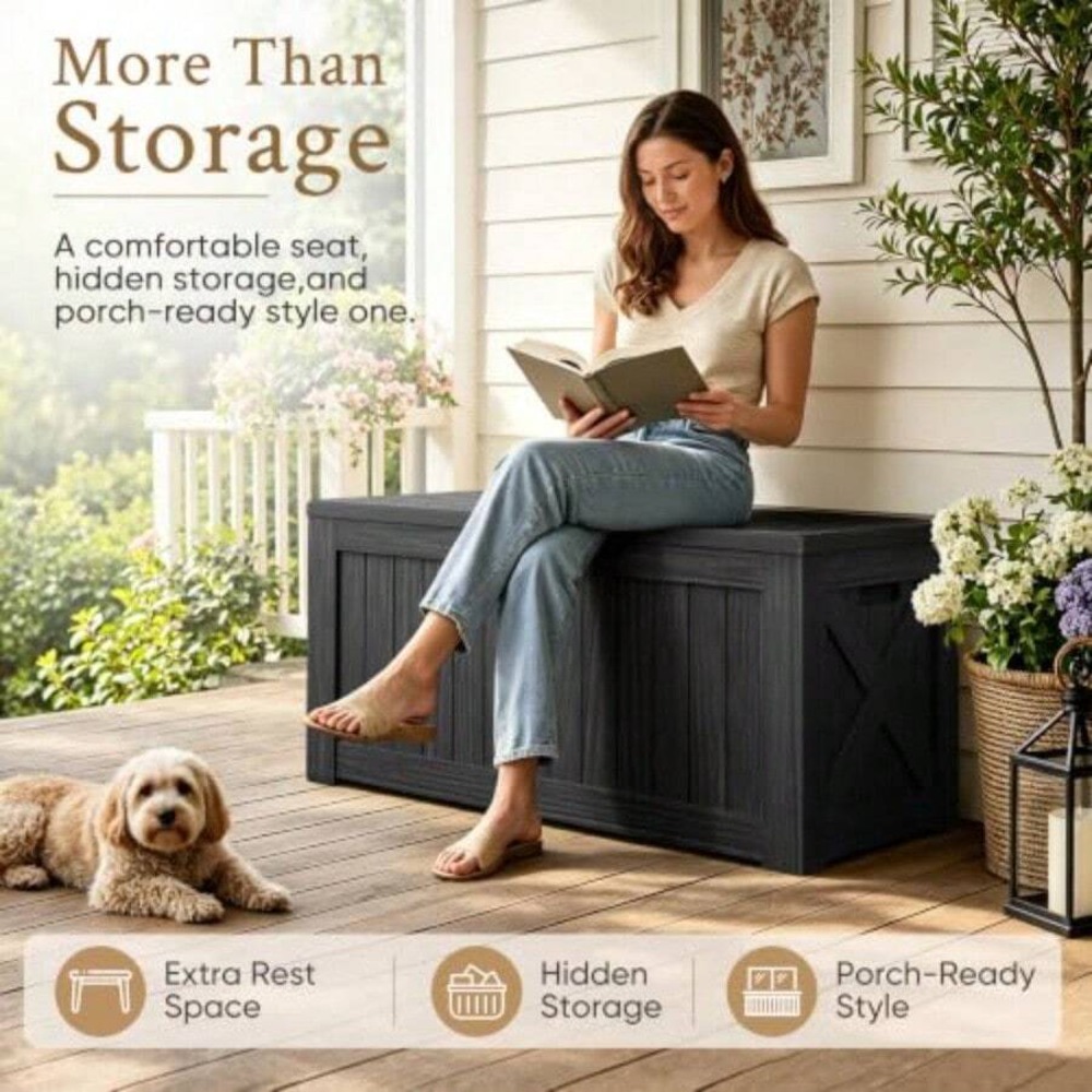 กล่องเก็บของกลางแจ้งขนาด 120 แ - Outdoor Furniture With Storage บทวิจารณ์และราคา