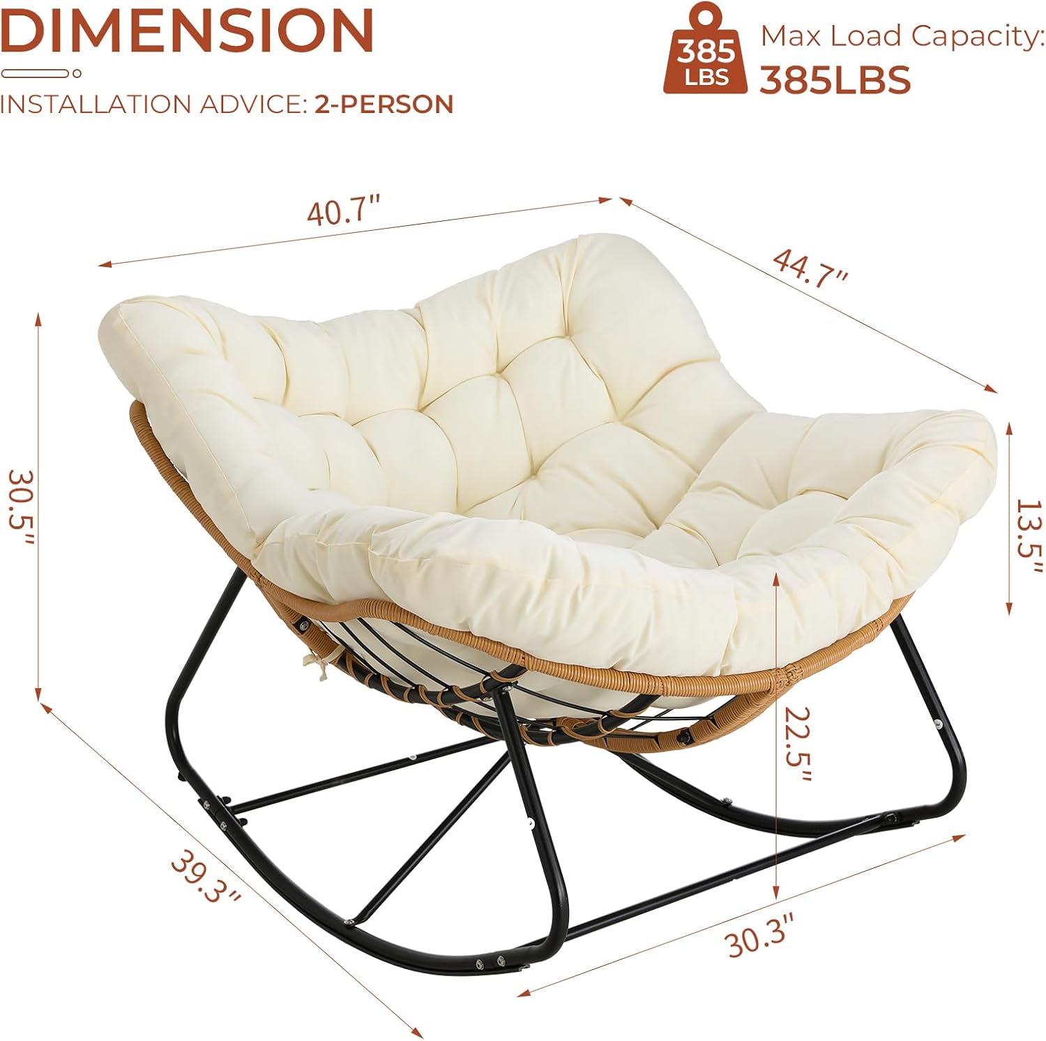 เก้าอี้โยกปาปาซานขนาดใหญ่สำหรั - Outdoor Furniture Egg Chair บทวิจารณ์และราคา