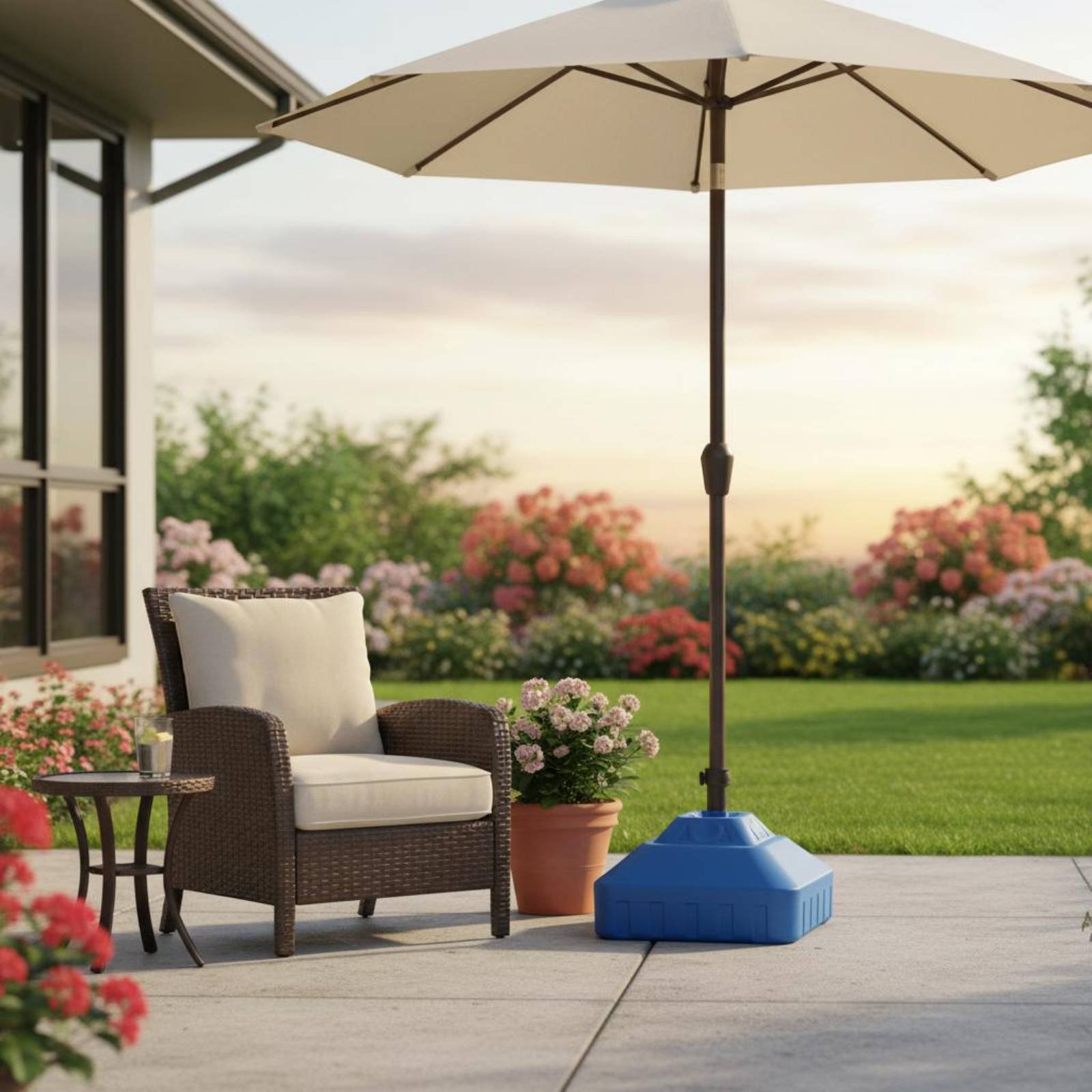ฐานร่มเติมน้ำได้ ฐานร่มกันแดดแ - Outdoor Furniture Vendors บทวิจารณ์และราคา