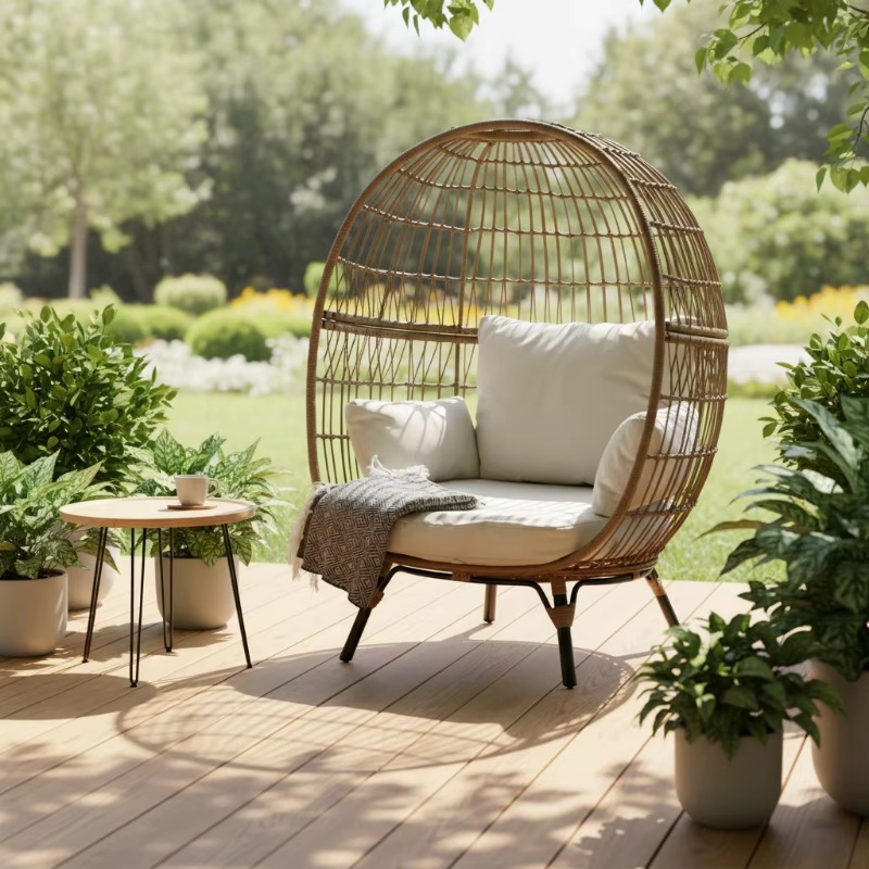 เก้าอี้หวายรูปไข่คุณภาพสูงสำหร - Outdoor Furniture Egg Chair บทวิจารณ์และราคา